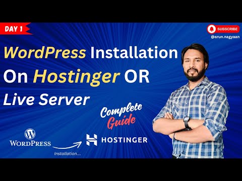 WordPress Installation on Hostinger OR Live Server