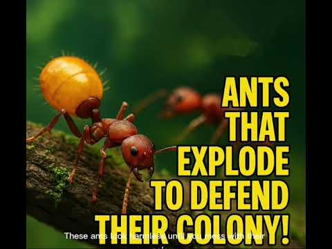 Ants That Explode to Defend Their Colony!
