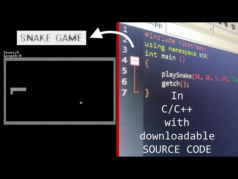 Snake Game in C/C++ (in 6 lines, SEAMLESS TRICK, Impress your friends)