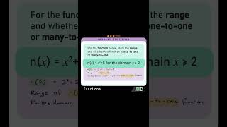 Identifying the RANGE and TYPE of a function #mathtutorial #mathhelp #algebra #highschoolmath