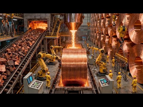 Inside The World’s BIGGEST Copper Factory - Raw Rock to Pure Copper (Full Process)