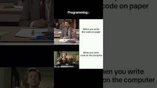 Programming Be Like: Paper vs Computer! 😂 | #programminghumor #coderlife
