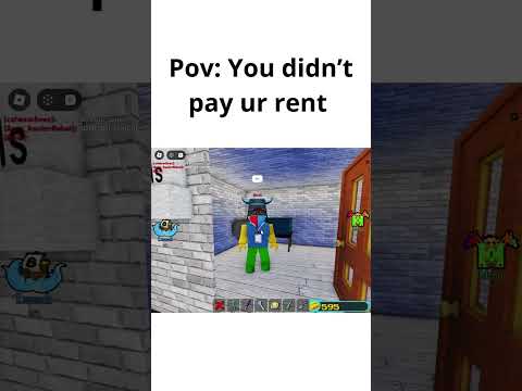 Pov: You didn't pay ur rent...#roblox #shorts #short #buildaboatfortreasure #buildaboat