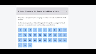 Learn Responsive WEB Design By Building a Piano By **FreeCodecamp.org | Full Answers