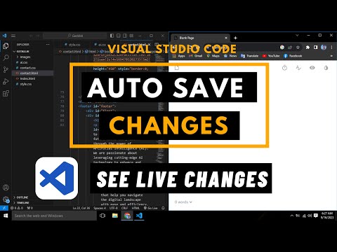 How to Auto save Changes in VS Code | Live Changes in Visual Studio Code | Auto Save Code in VS Code