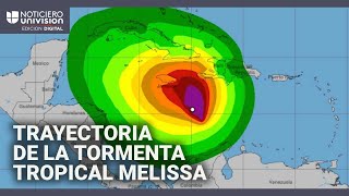 Tormenta tropical Melissa podría convertirse en huracán categoría 4: te mostramos su trayectoria