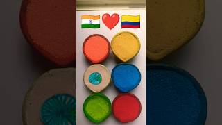 Indian Flag ❤ Columbia Flag || Independence Day Drawing || Republic Day Drawing #short #art