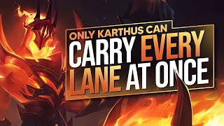 CARRYING ALL 3 LANES AT ONCE... ONLY KARTHUS CAN DO THIS