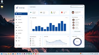 Modern Social App Dashboard in C# | Build Stunning UI with SATA UI Framework! 🔥