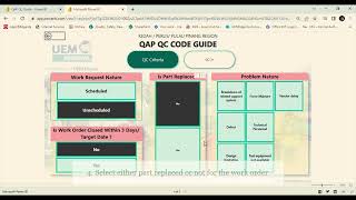 Tutorial : How To Use QAP QC Code Guide