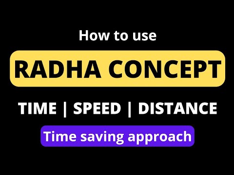 RADHA CONCEPT - TIME | SPEED | DISTANCE