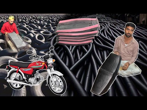 Bike seat banane ka tarika! How bike seats are made in a factory! Seat manufacturing process