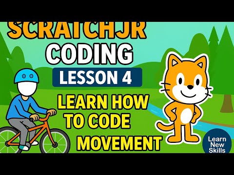 ScratchJr Coding Lesson 4 🎮 | Learn How to Code Movement | Programming Lesson 💻 | Learn New Skills 🌟