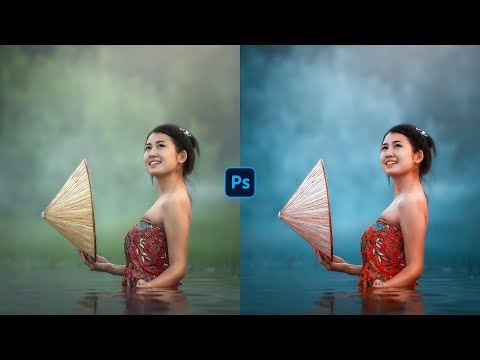 How to Make Cyan Color Grading In Photoshop
