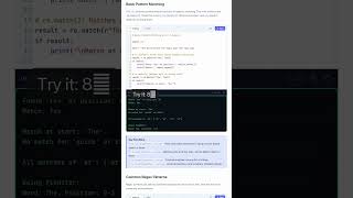 Python Regular Expressions - re Module, Pattern Matching & Search — in 30 seconds #python
