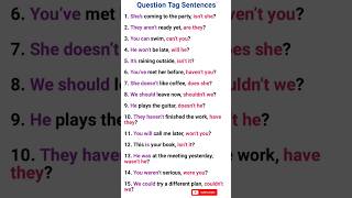 Question Tag #english #grammar #learnenglish #questiontag