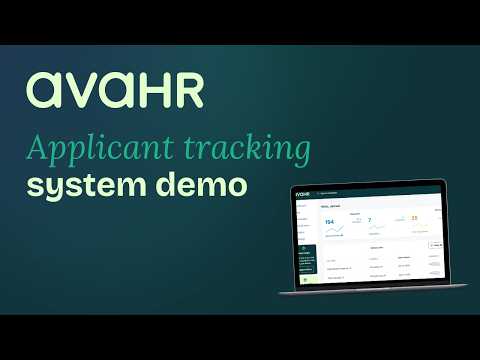 Applicant Tracking System - AvaHR Demo | Best ATS for Small Businesses