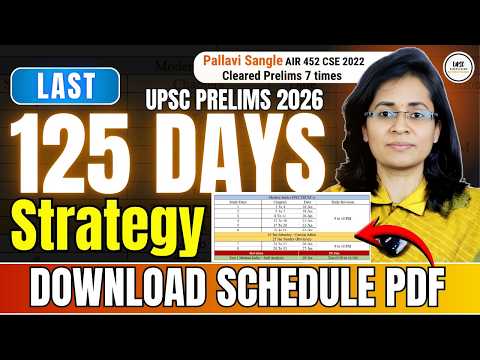 UPSC Prelims 2026 Master Plan: Your Simplified Daily Study Schedule & Blueprint!