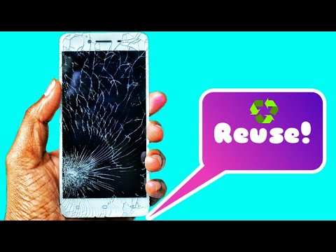 How to Make मोबाइल का फटा हुआ डिस्प्ले का स्टडी लाइट बनाओ