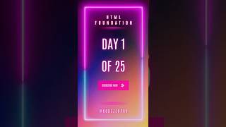 HTML Basics for Freshers - Day 1 of 25.      #fresher #freshers  #fresherjobs #html #htmlcoding