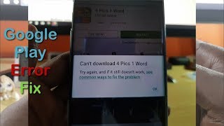 Can't Download Try again Google Play Fix