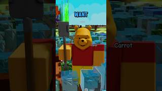 🥕Pooh Bear in grow a garden! #roblox #robloxfyp #growagarden #shorts