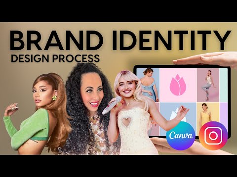 VISUAL BRAND IDENTITY DESIGN in Canva From Start To Finish (Full Process)