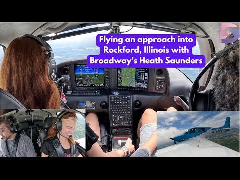 Flying an approach into Rockford, Illinois with Broadway's Heath Saunders