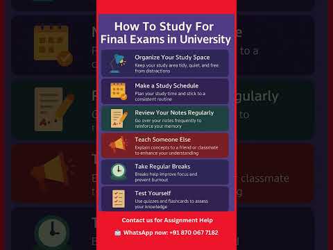 8 Smart #studytips for final #university exams (Proven & Effective)