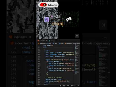 Toggle Button Dark Mode with Image Background in Light Mode. JavaScript. #darkmode #lightmode