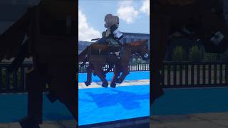 🐎 Riding our horses through a city in Minecraft... #apocalypse #minecraft #100dayschallenge