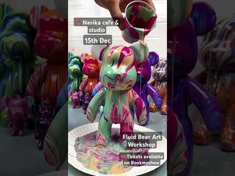 Fluid Bear Art Workshop on 15th Dec at Navika Cafe & Studio, Jubilee hills