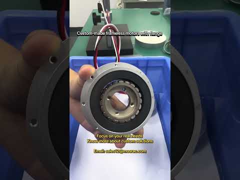 Custom Frameless Motors with Flange for Your Special Application #torquemotors  #brushlessmotor