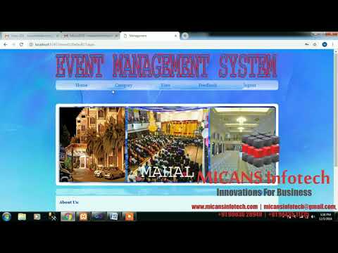 ASP .NET SOURCE CODE FOR EVENT  MANAGEMENT SYSTEM