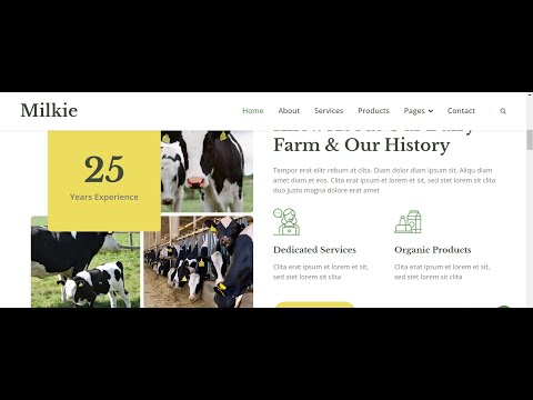 DAIRY WEBSITE DESIGN - free source code (template)