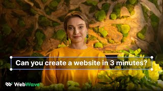 What can you do in... 3 minutes? Website with WebWave AI (part 1)