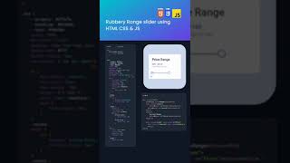 Price Range Slider Using HTML CSS and Js#html#css#js#range#slider