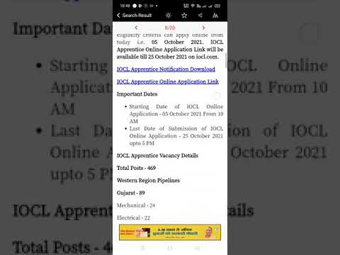 IOCL Apprentice Recruitment 2021 | 469 posts | Application Link in description