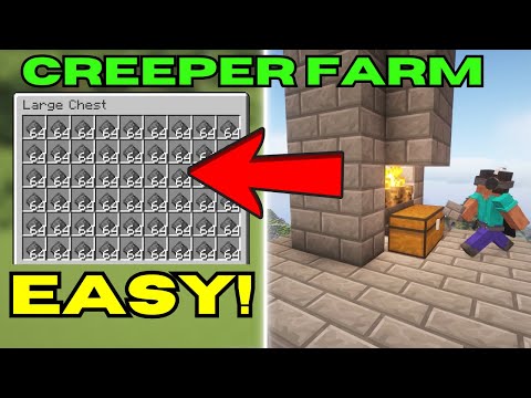 Easiest Creeper Farm You Can Build in Minecraft! | 1.21+ Java & Bedrock Edition