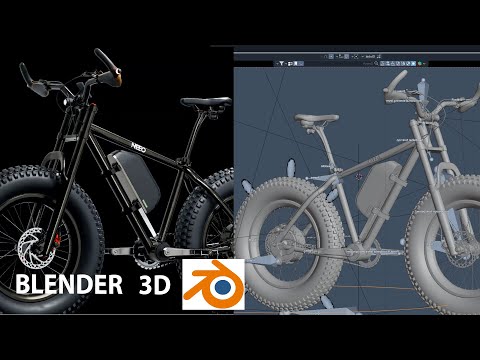 3d bike blender visualisation