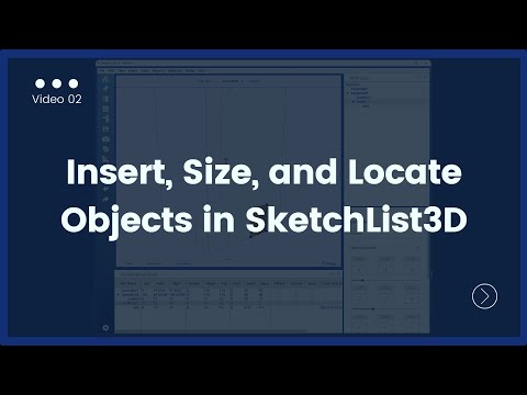 Master SketchList 3D in 5 Minutes - Insert, Size, and Locate