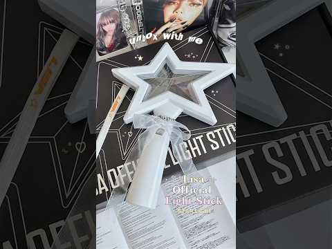 unboxing : LISA official light stick 🌟 #blackpink #kpop #lisa #lalisa #alterego #lightstick #lilies