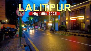 Lalitpur City Night Walk 2025 🇳🇵 - 4K Virtual Walking Tour Nepal 2082