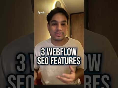 3 Webflow SEO Features #Webflow #SEO #DigitalMarketing #B2BMarketing #WebDesign