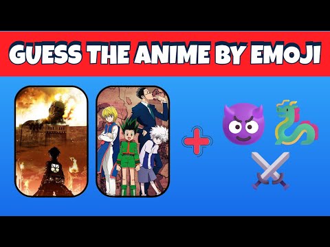 🎌Guess the Anime by Emoji 🎌| 50 Animes |  Trivia Night: Anime Edition