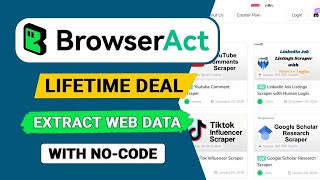 BrowserAct Review 2026 (Lifetime Deal): Extract Web Data With No-Code Automation