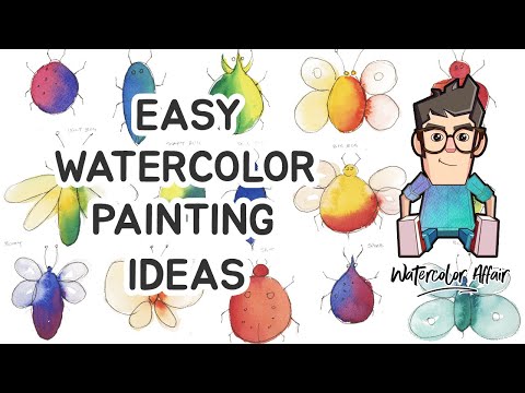 Watercolor Painting Ideas (Super Easy Things to Paint)