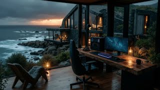 Chill Work Vibes | Ocean View Deep Focus for Ultimate Productivity & Relaxation