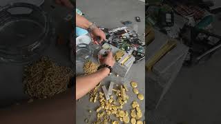 E-waste to gold.#goldrefining #ewaste