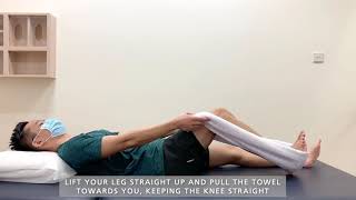 Hamstring Stretch with Towel